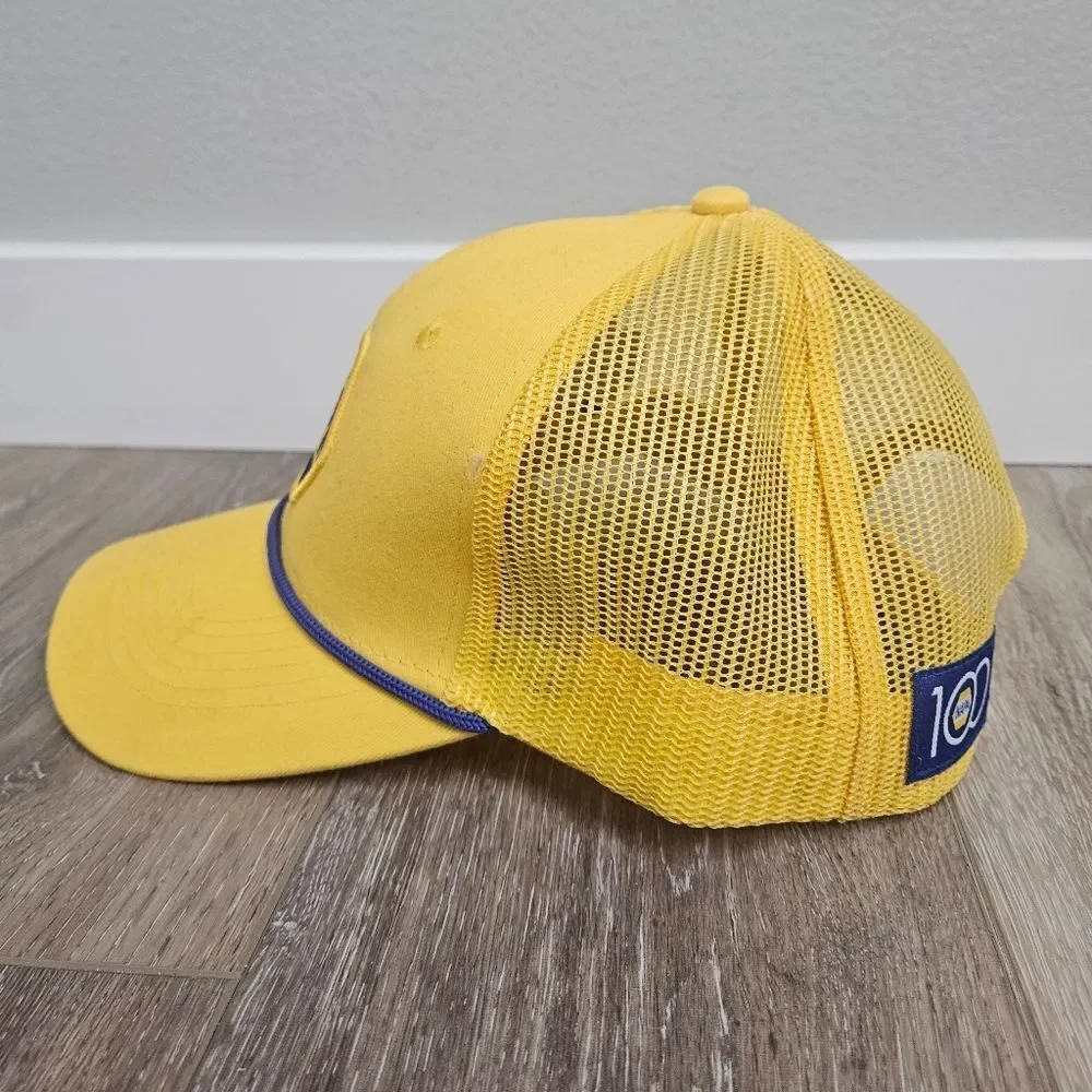 Napa Hat Anniversary‎ 100 Napa Yellow Blue Adjustable Unisex One size Retro